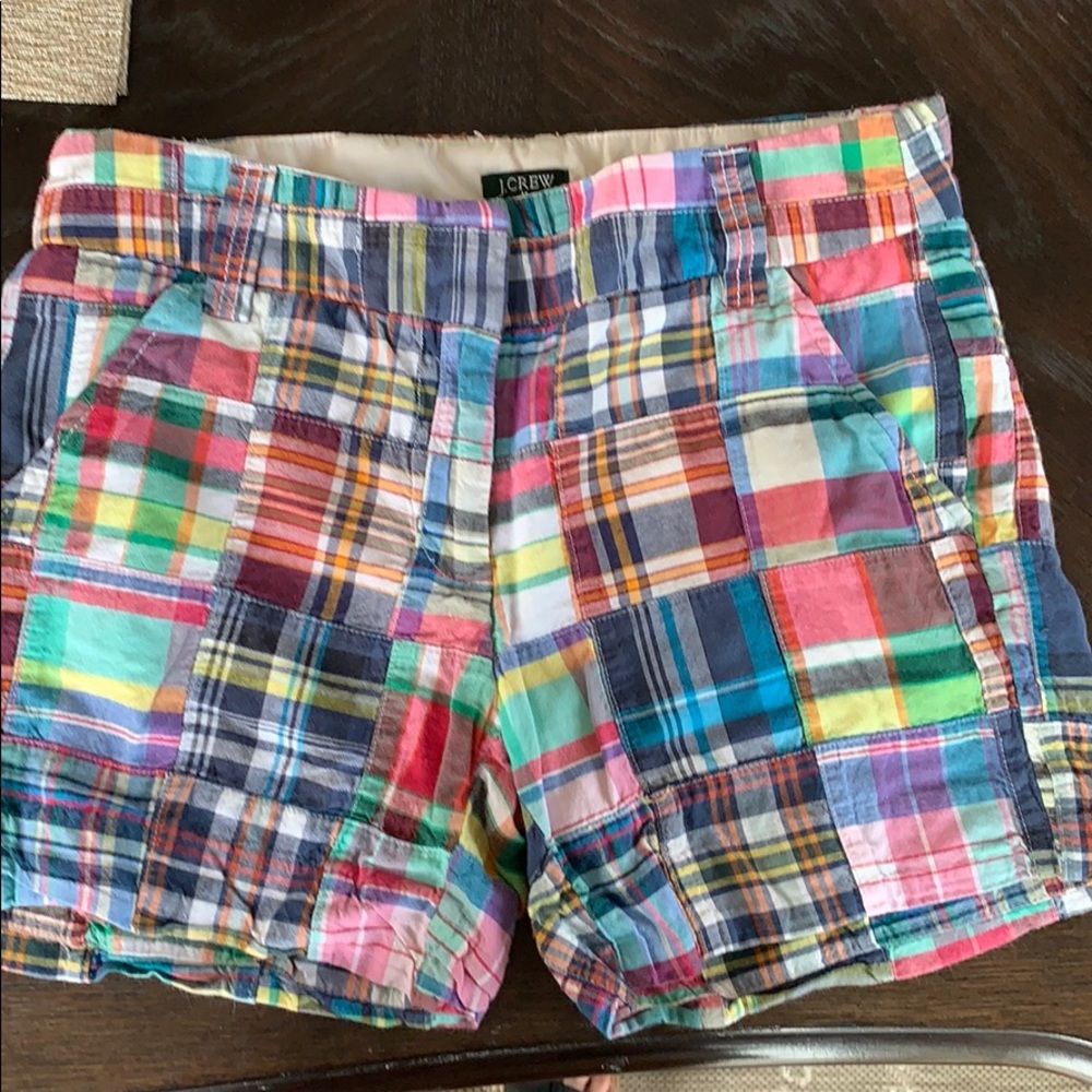 J Crew Madras Shorts